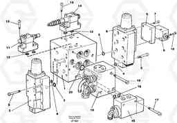 58687 Slew valve assembly Valves EW200 SER NO 3175-, Volvo Construction Equipment