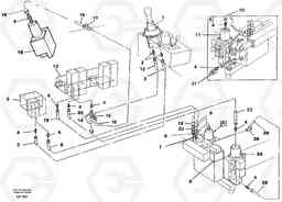 38233 Servo hydraulics, boom EW200 SER NO 3175-, Volvo Construction Equipment