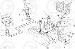 38238 Servo hydraulics, dipper arm EW200 SER NO 3175-, Volvo Construction Equipment