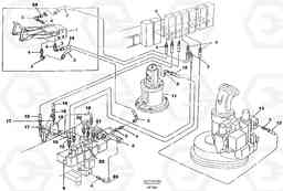 38242 Servo hydraulics, inclu- ding driving and locking oscillating axle. EW200 SER NO 3175-, Volvo Construction Equipment