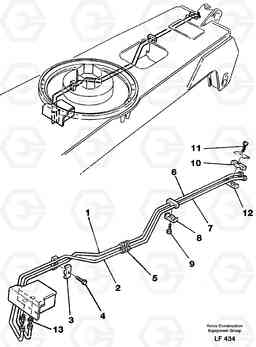 40315 Dozer hydraulics, interior EW200 SER NO 3175-, Volvo Construction Equipment