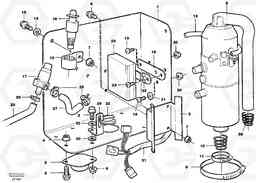 83389 Heater, diesel EW200 SER NO 3175-, Volvo Construction Equipment