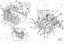 96030 Main valve assembly, tubes connections EW200 SER NO 3175-, Volvo Construction Equipment