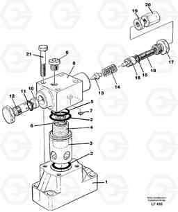 40353 Pressure lim. valve EW200 SER NO 3175-, Volvo Construction Equipment