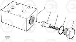 40351 Anticavitation valve EW200 SER NO 3175-, Volvo Construction Equipment