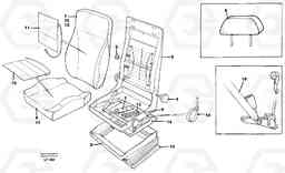 13396 Operator's seat Be-ge EW200 SER NO 3175-, Volvo Construction Equipment