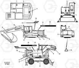 92082 Sign plates and transfer,outer location EW200 SER NO 3175-, Volvo Construction Equipment