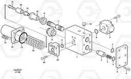 106728 Hose rupture valve, dipper arm EW200 SER NO 3175-, Volvo Construction Equipment