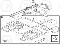 40336 Hydraulic system, line brk valve,tilt cylinder EW200 SER NO 3175-, Volvo Construction Equipment