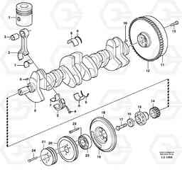 39442 Crankshaft and related parts EC200 SER NO 2760-, Volvo Construction Equipment