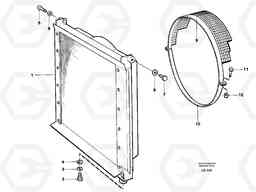 37096 Radiator with fitting parts EC200 SER NO 2760-, Volvo Construction Equipment