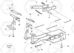 40675 Pedal valve and foot rest EC200 SER NO 2760-, Volvo Construction Equipment