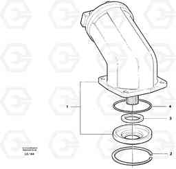 11965 Hydraulic motor, slew EC200 SER NO 2760-, Volvo Construction Equipment
