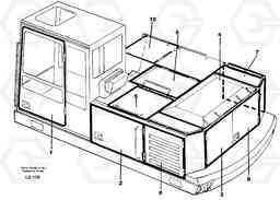 22847 Doors, hatches EC200 SER NO 2760-, Volvo Construction Equipment