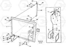 40474 Door, valve housing EC200 SER NO 2760-, Volvo Construction Equipment