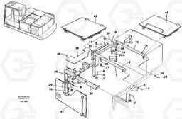 41072 Support, cover plates, front EC200 SER NO 2760-, Volvo Construction Equipment