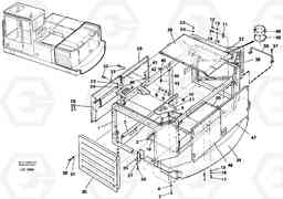 41073 Frame, engine cover rear EC200 SER NO 2760-, Volvo Construction Equipment