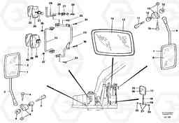 41074 Rear view mirror EC200 SER NO 2760-, Volvo Construction Equipment