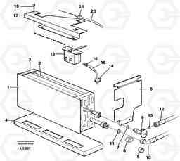 11850 Evaporator with fitting parts Cooling agent R12,r134a EC200 SER NO 2760-, Volvo Construction Equipment