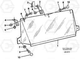 38527 Sun visor Outer EC200 SER NO 2760-, Volvo Construction Equipment