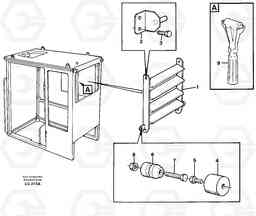 23135 Jalusi, rear window EC200 SER NO 2760-, Volvo Construction Equipment