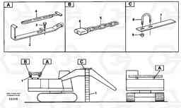 38545 Ladder with cage EC200 SER NO 2760-, Volvo Construction Equipment