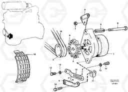 38710 Alternator, assembly EC200 SER NO 2760-, Volvo Construction Equipment