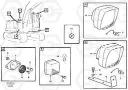 47461 Lighting, front EC200 SER NO 2760-, Volvo Construction Equipment