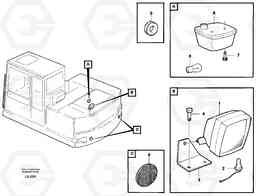 47462 Lighting, rear EC200 SER NO 2760-, Volvo Construction Equipment