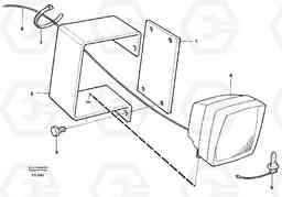 38711 Working lamp on boom EC200 SER NO 2760-, Volvo Construction Equipment