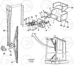 11835 Windscreen wiper, upper EC200 SER NO 2760-, Volvo Construction Equipment