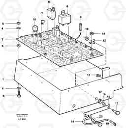 40663 Electrical distribution box EC200 SER NO 2760-, Volvo Construction Equipment