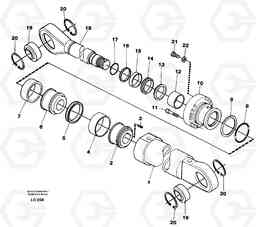 49226 Boom cylinder, monobloc boom EC200 SER NO 2760-, Volvo Construction Equipment