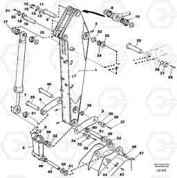 40625 Backhoe dipper arm 2.4m EC200 SER NO 2760-, Volvo Construction Equipment