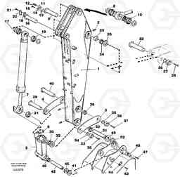 40626 Backhoe dipper arm 2.8m EC200 SER NO 2760-, Volvo Construction Equipment