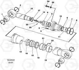 29367 Dipper arm cylinder EC200 SER NO 2760-, Volvo Construction Equipment