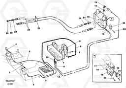 37010 Button operated slope bucket/grab hydraulics onadj. boom. EC200 SER NO 2760-, Volvo Construction Equipment