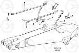 14361 Hammer hydraulics on dipper arm, 2.00 m, 2.40 m, 2.80 m. EC200 SER NO 2760-, Volvo Construction Equipment