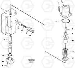 97944 Four-way valve, boom primary EC200 SER NO 2760-, Volvo Construction Equipment