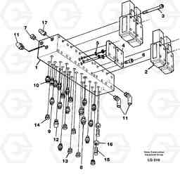 37006 Control valve block EC200 SER NO 2760-, Volvo Construction Equipment