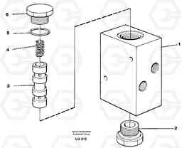 18591 High speed valve EC200 SER NO 2760-, Volvo Construction Equipment