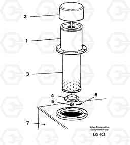 23141 Air filter retainer EC200 SER NO 2760-, Volvo Construction Equipment