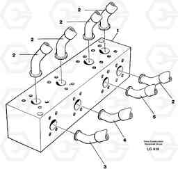 28648 Connection block with hoses EC200 SER NO 2760-, Volvo Construction Equipment