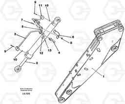 28649 Hydraulic system, dipperarm EC200 SER NO 2760-, Volvo Construction Equipment