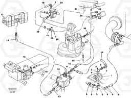 36998 Hydraulic line, servo pump EC200 SER NO 2760-, Volvo Construction Equipment