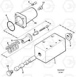 106867 Float position valve EC200 SER NO 2760-, Volvo Construction Equipment