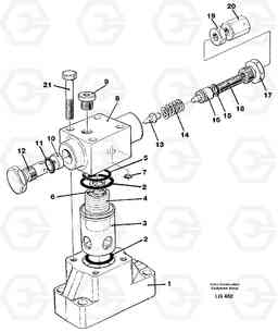 41496 Pressure lim. valve EC200 SER NO 2760-, Volvo Construction Equipment