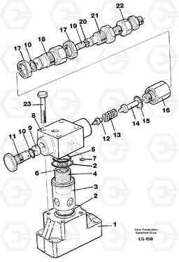 36989 Pressure lim. valve EC200 SER NO 2760-, Volvo Construction Equipment