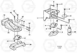 11704 Engine mounting EC200 SER NO 2760-, Volvo Construction Equipment