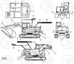 23138 Sign plates and transfer,outer location EC200 SER NO 2760-, Volvo Construction Equipment